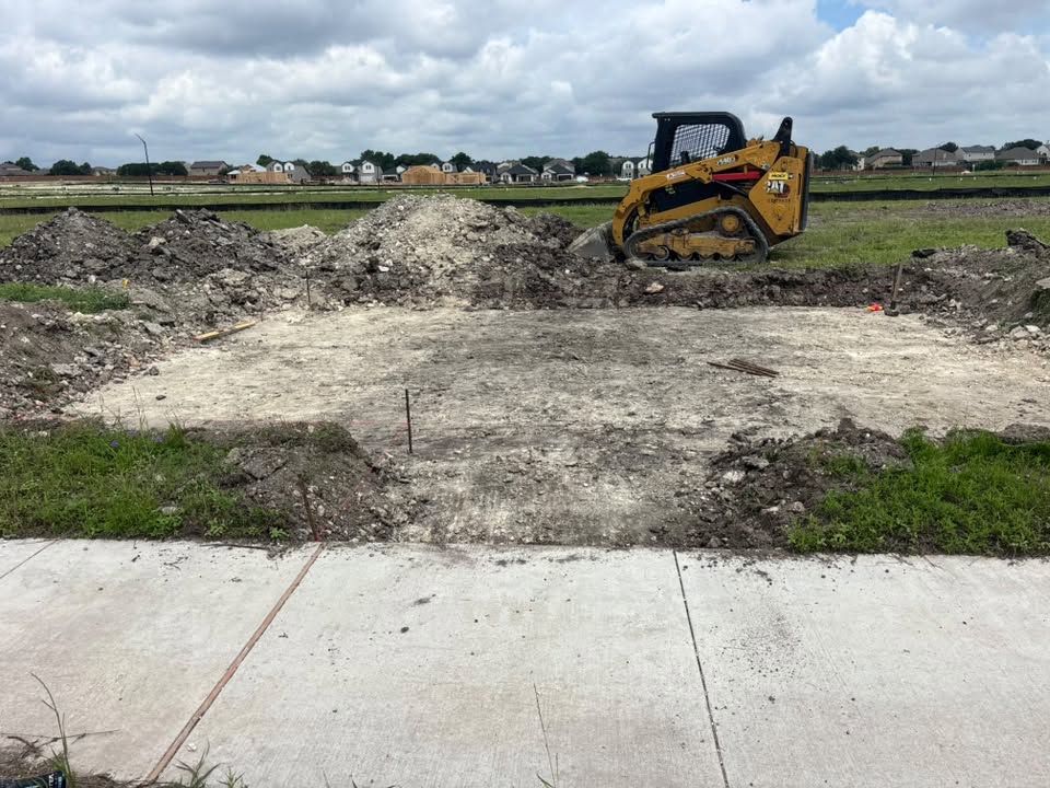 Prepared building site before the concrete installation